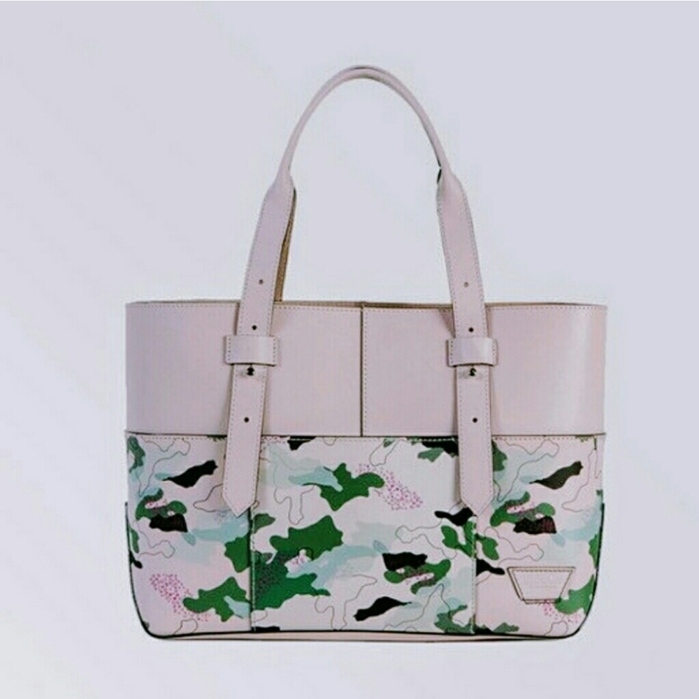Genuine Leather Compound Tote Bag
